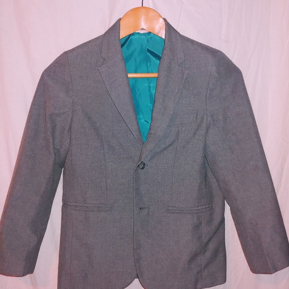 2/$12 Cat & Jack gray boys blazer size 10 GUC